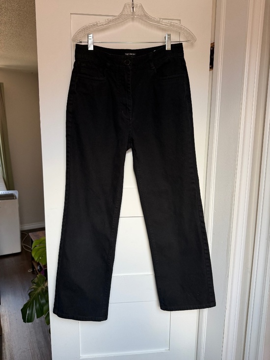 Frank & Oak Denim - Frank And Oak Black Wide Leg Jeans – Size 8